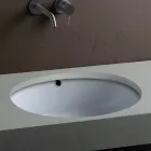 Chiuvetă ceramică sub blat cu design modern - Papavero Viadurini