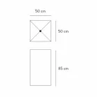 Chiuveta de podea cu design geometric în gresie porțelanată 4 finisaje - Calogero Viadurini