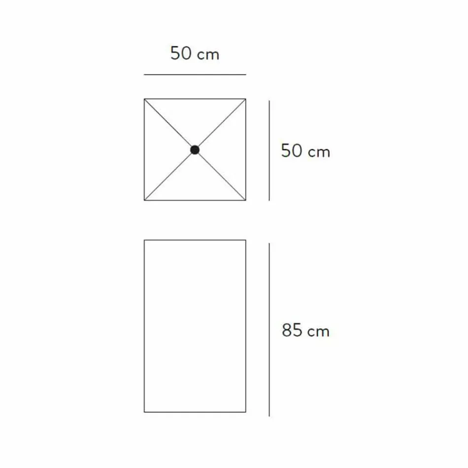 Chiuveta de podea cu design geometric în gresie porțelanată 4 finisaje - Calogero Viadurini