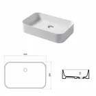 Design chiuvetă din ceramică Made in Italy Leivi Viadurini