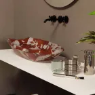 Proiectați chiuvetă de spălat ceramică din Italia Laura Viadurini