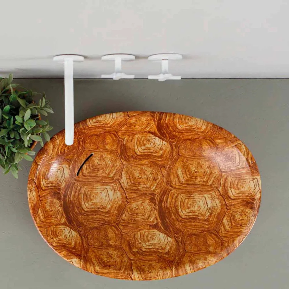 Proiectare chiuvetă ceramică contra-vârf făcută în Italia Glossy Viadurini