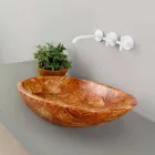 Proiectare chiuvetă ceramică contra-vârf făcută în Italia Glossy Viadurini