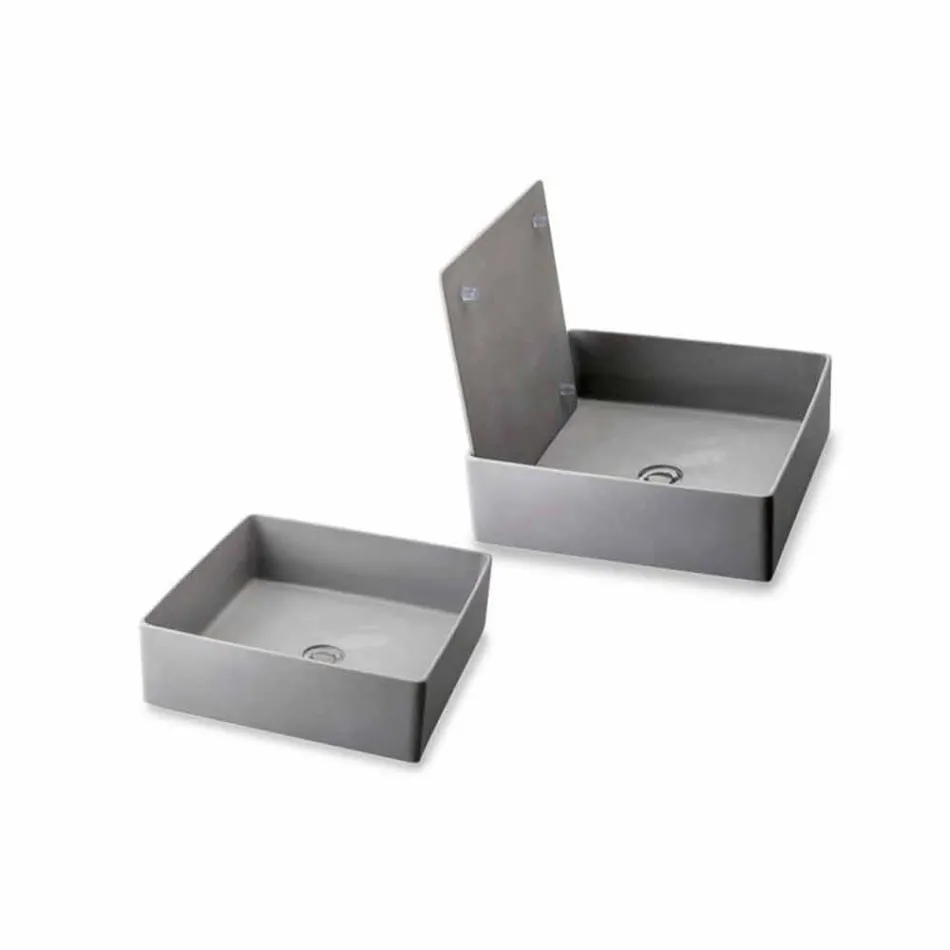 Lavoar de blat design cu placă de rășină - Duca Viadurini