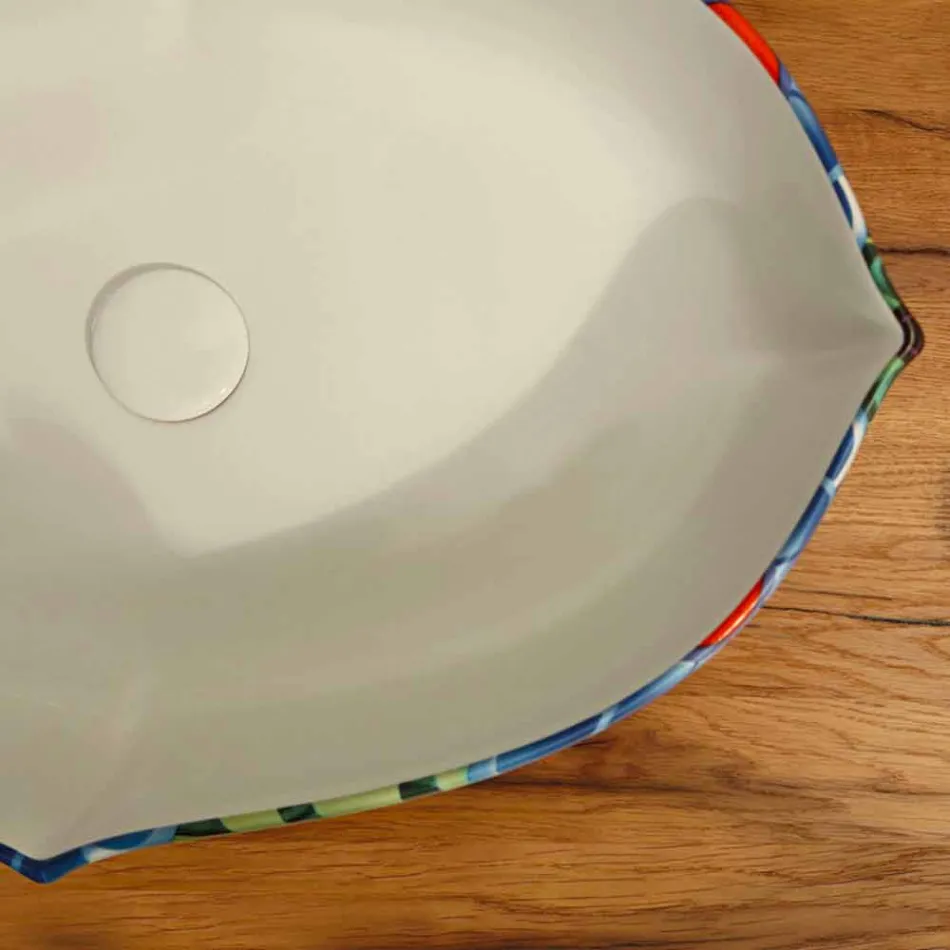 Design chiuvete ceramice de blat, realizate în Italia Oscar Viadurini