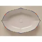 Design chiuvetă ceramică de blat, realizată în Italia Oscar Viadurini