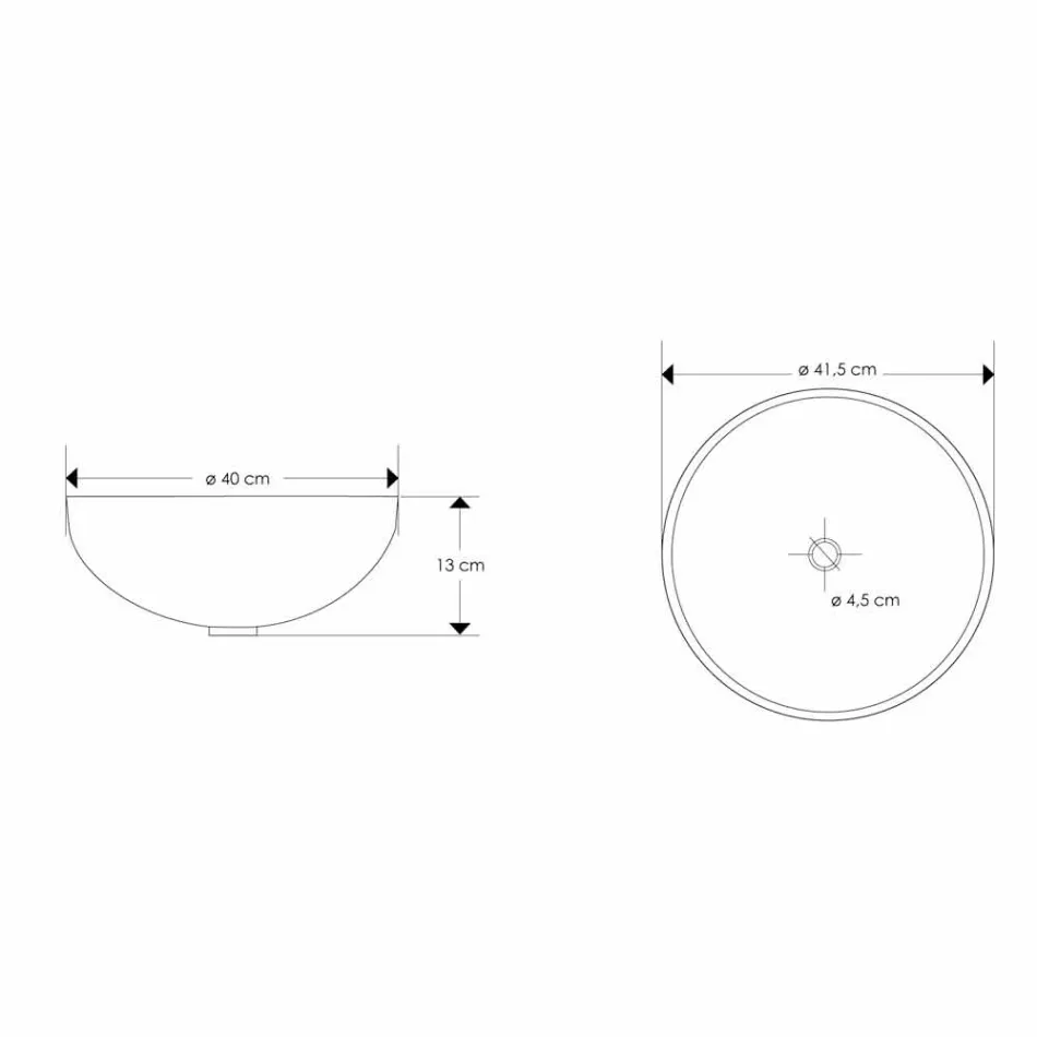 Lavoar de blat proiectat în rășină cu inserții de corali - Salvatore Viadurini