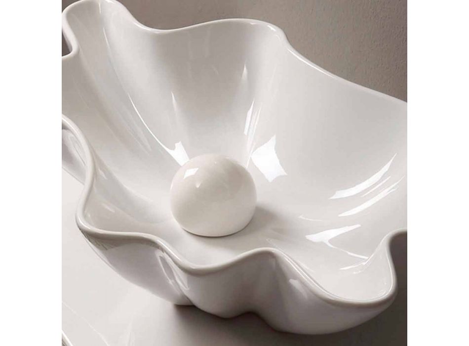 Blat de spălare din ceramică modernă realizat în Italia Rayan Viadurini