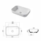 Blat de perete design sau perete din ceramica Riardo Viadurini