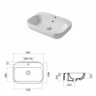 Blat de perete design sau perete din ceramica Riardo Viadurini