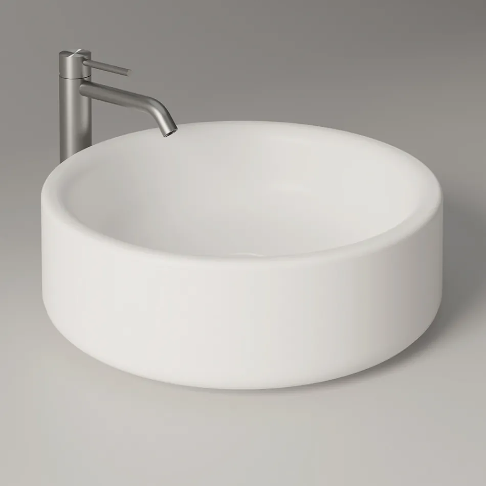 Lavoar ceramic de blat cu diametrul de 42 cm, fabricat în Italia - Fetiță Viadurini