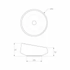 Lavabilă la înălțime la suprafață solidă din Italia, Dongo Viadurini