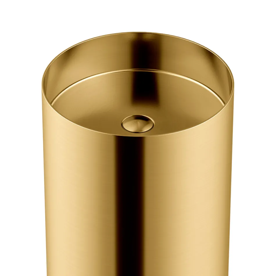 Lavoar cu design de sine stătător din oțel inoxidabil în diferite finisaje - Jasmine Viadurini