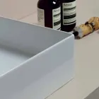 chiuveta ceramice moderne de sprijin de design Sun 60x37, realizate în Italia Viadurini