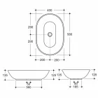 Blat de spălare ceramică modernă din Italia Viadurini