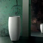 Design modern, chiuvetă ceramică cu design deosebit Gaiola, fabricată în Italia Viadurini