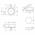 Lampă / suspensie ceramică neagră ceramică realizată în Italia Tor Viadurini