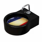 Lampă / suspensie ceramică neagră ceramică realizată în Italia Tor Viadurini