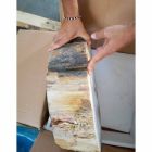 Lavoar din lemn Fossil Numarator Goa o singură bucată Viadurini