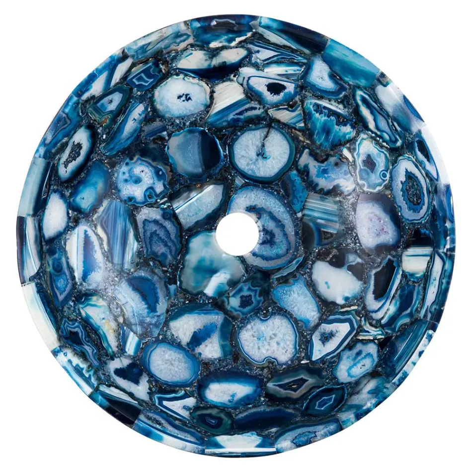 Lavoar de blat Sasha din piatra de agat, piesa unica lucrata manual Viadurini