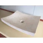 Chiuveta din piatra naturala de design dragoste alb, piesa unica Viadurini