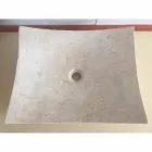 Chiuveta din piatra naturala de design dragoste alb, piesa unica Viadurini