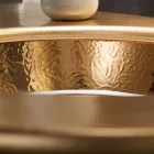 Chiuveta incorporabila din Fire Clay cu banda in diferite finisaje Made in Italy - Erioli Viadurini