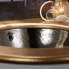 Lavoar incorporabil din Fire Clay din 3 Finisaje Made in Italy - Erioli Viadurini