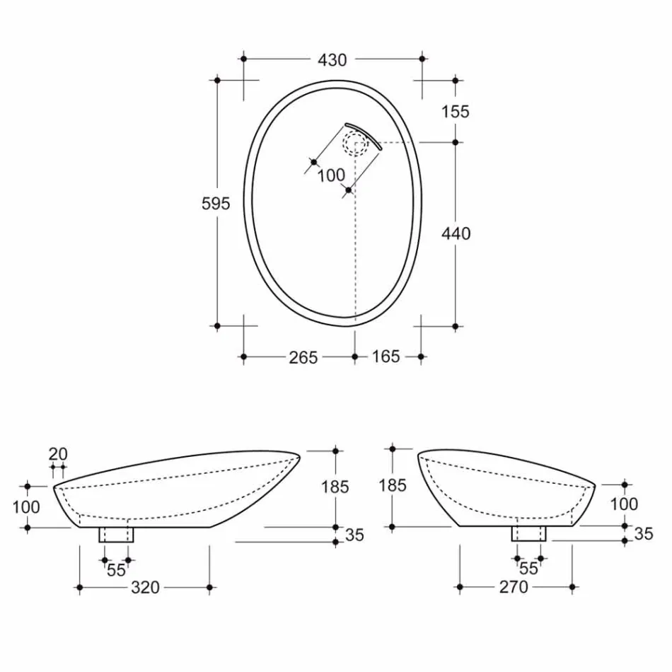 Blat de ceramică modernă din blat, cu ceramică de culoare argintie din Italia lucioasă Viadurini