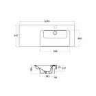 Suprafață de bazin modern încastrat în ceramică Maida Viadurini