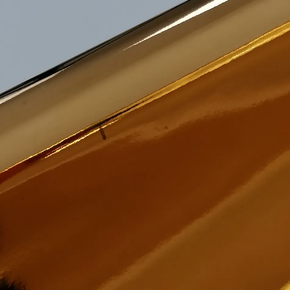 Lavoar modern pe blat din ceramica aurie fabricat in Italia Sofia Viadurini