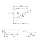 Lavoar modern pe blat din ceramica aurie fabricat in Italia Sofia Viadurini