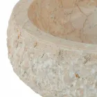 Blat modern cu blat din piatră naturală albă Lola, piesă unică Viadurini