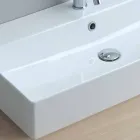 Bazin pentru o singură gaură pentru suport sau perete în ceramica Coliviata Colivi Viadurini