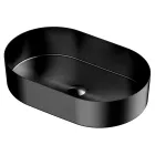 Lavoar oval pe blat din oțel inoxidabil în diferite finisaje - Anemone Viadurini