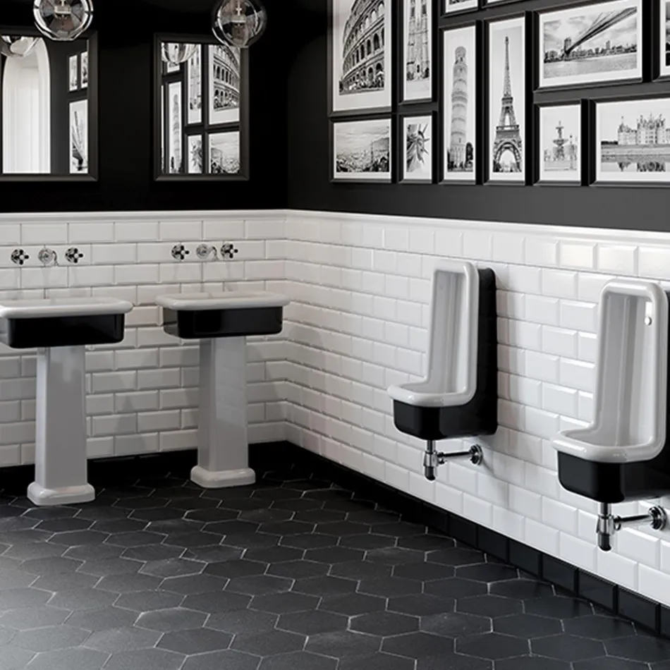 Lavoar rectangular din ceramica pe blat - Holly Viadurini