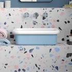 Lavoar rectangular din ceramica pe blat - Holly Viadurini