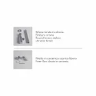 Pătrat sau dreptunghiular Lavabo ceramic de design modern fabricat în Italia - Act Viadurini