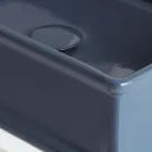 Lavoar dreptunghiular pe blat din ceramică lustruită Made in Italy - Debora Viadurini