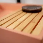 Lavoar de blat dreptunghiular din terrazzo portocaliu Mali - Azalea Viadurini