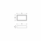 Lavoar dreptunghiular și modern pe blat în piatră de design - Farartlav3 Viadurini