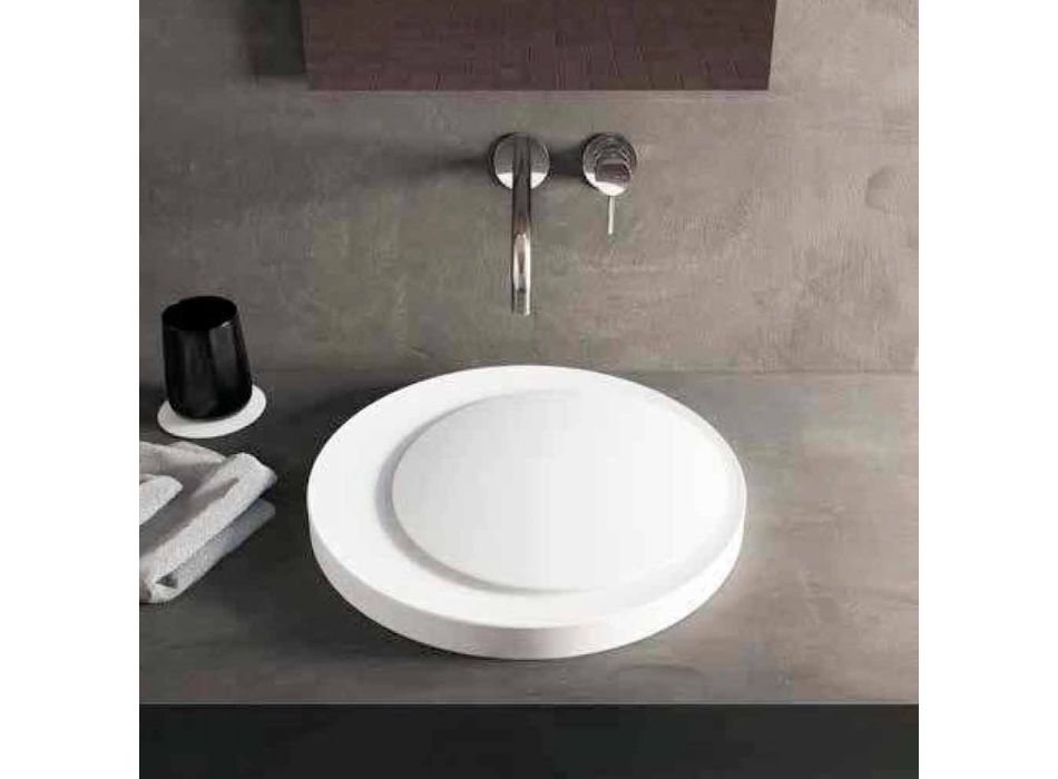 Proiectați o chiuvetă de baie cu toaletă din lemn, realizată în Italia Crema Viadurini