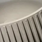 Lavoar rotund pe blat din ciment si rasina - Ibisco Viadurini