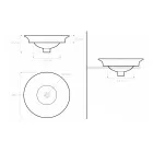 Lavoar semi-încastrat cu decorațiuni albastru cobalt și auriu sau auriu Made in Italy - Capatosta Viadurini