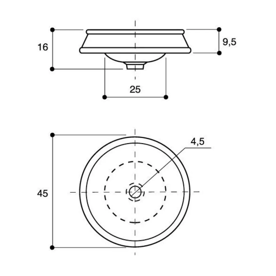 Lavoar de designer semi-încastrat din argilă de foc pictat manual produs în Italia, Manilo Viadurini