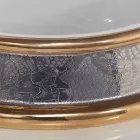 Proiectare chiuveta semi-încastrată în lut de foc lucrate manual în Italia, Manilo Viadurini