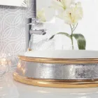 Proiectare chiuveta semi-încastrată în lut de foc lucrate manual în Italia, Manilo Viadurini