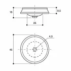 Proiectare chiuveta semi-încastrată în lut de foc lucrate manual în Italia, Manilo Viadurini