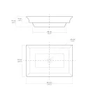 Lavoar semi-încastrat din Fire Clay din diferite finisaje Made in Italy - Ultima Viadurini