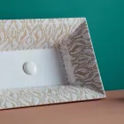 Lavoar semi-încastrat din Fire Clay din diferite finisaje Made in Italy - Ultima Viadurini
